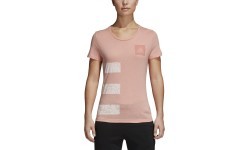 Adidas blūze Three Stripes Pink White CV4572