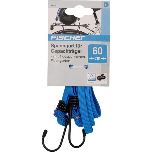 Bike rack strap with hooks Fischer // 60 cm (blue)