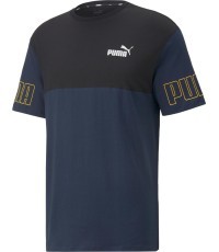 Puma vīriešu T-krekls Power Colorb Blue Black 671567 73