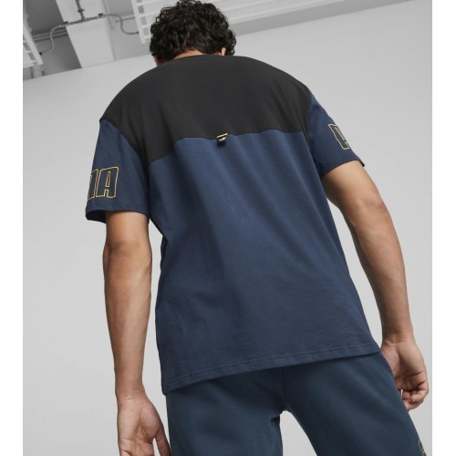 Puma Power Colorblock Men's T-Shirt Blue Black 671567 73