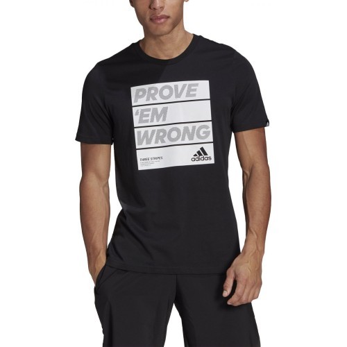 Adidas M 3S FL TC PT vīriešu T-krekls, melns