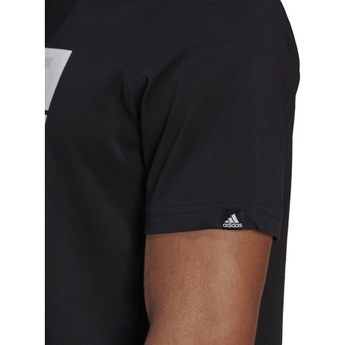 Мужская футболка Adidas M 3S FL TC PT, черная