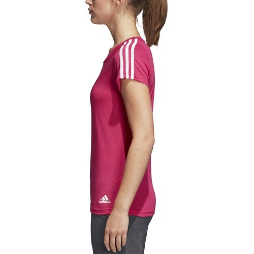 Adidas Ess 3S Slim Tee women's top, Real Magenta CZ5781
