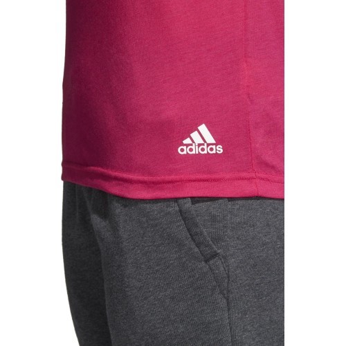 Adidas Ess 3S Slim Tee women's top, Real Magenta CZ5781