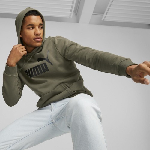 Puma vīriešu džemperis Ess Big Logo Hoodie Khaki 586687 36