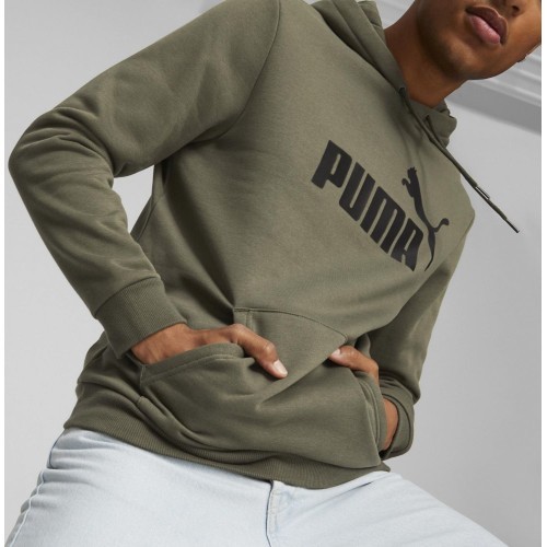 Puma Men's Ess Big Logo Hoodie Khaki 586687 36