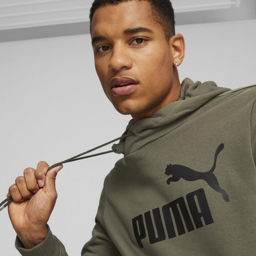 Мужская толстовка Puma Ess Big Logo Hoodie Khaki 586687 36