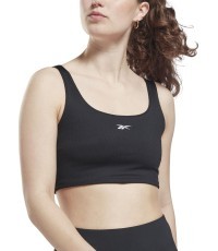 Женский спортивный бюстгальтер Reebok Wor Rib Bralette чёрный GS1953
