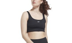 Женский спортивный бюстгальтер Reebok Wor Rib Bralette чёрный GS1953