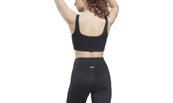 Reebok Wor Rib Bralette sieviešu sporta krūšturis, melns GS1953
