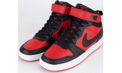 Nike Court Borough Mid 2 pusaudžu apavi Black Red CD7782 602