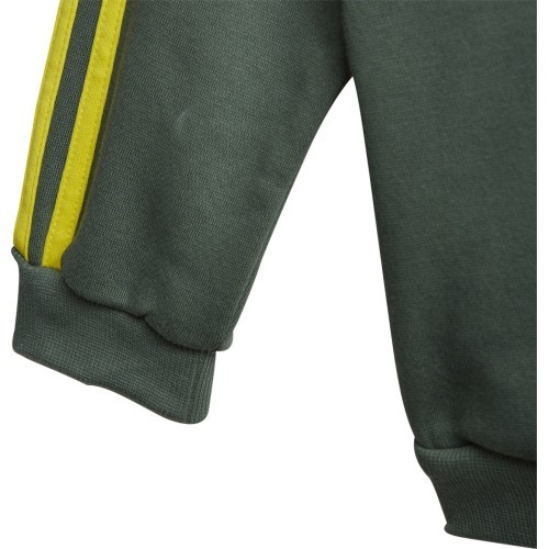Adidas I Lil 3S Jog FL kids' tracksuit black green GN7258