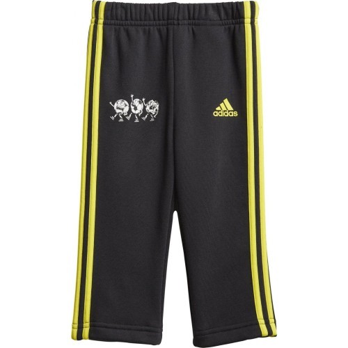 Adidas I Lil 3S Jog FL kids' tracksuit black green GN7258
