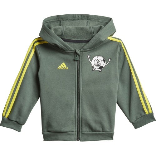 Adidas I Lil 3S Jog FL kids' tracksuit black green GN7258