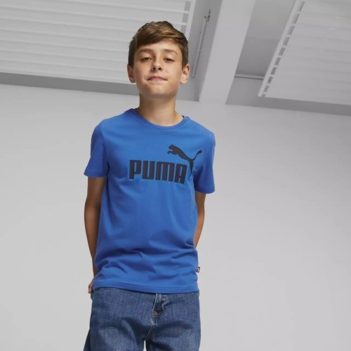 Puma Ess Logo Tee Junior T-Shirt Blue 586960 47