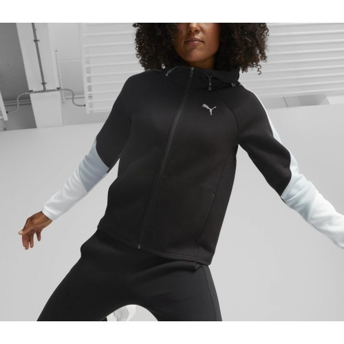 Puma sieviešu džemperis Evostripe Full Zip, melns, 849809 01