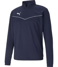 Мужская толстовка Puma TeamRise 1/4 Zip Top Peacoat Blue 657394 06