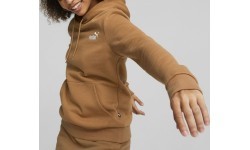 Puma Ess+ Embroidery Women's Hoodie, Brown 670004 74