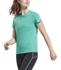 Reebok Wor Comm Cotton Tee Women's Blouse Green GR9474