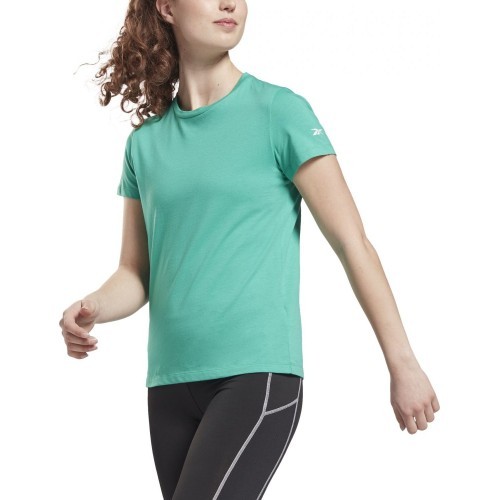 Женская блузка Reebok Wor Comm Cotton Tee зелёная GR9474