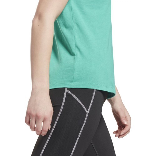 Reebok Wor Comm Cotton Tee sieviešu blūze zaļa GR9474
