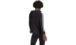 Adidas W 3S FT Crop Hoodie Women's Sweatshirt Black GM5582