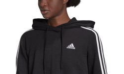 Adidas W 3S FT Crop Hoodie Women's Sweatshirt Black GM5582
