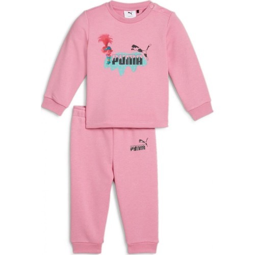 Детский спортивный костюм Puma x Trolls Minicat Crew, розовый 627382 48