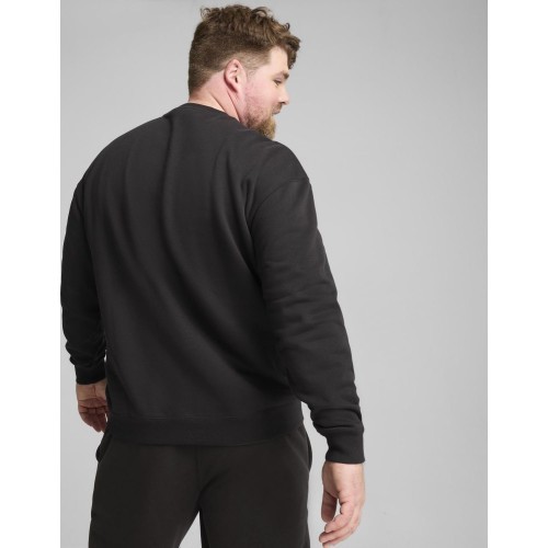 Мужская толстовка Puma Squad Crew FL чёрная 681794 01