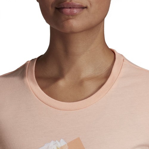 Adidas W MH Flower Tee sieviešu krekls, rozā ED6161