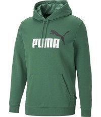 Puma Men's Sweatshirt Ess+ 2 Col Big Logo Green 586765 37