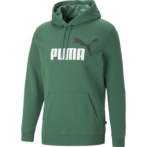 Мужская толстовка Puma Ess+ 2 Col Big Logo Green 586765 37