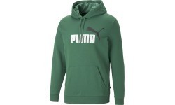 Puma Men's Sweatshirt Ess+ 2 Col Big Logo Green 586765 37