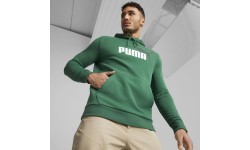 Puma Men's Sweatshirt Ess+ 2 Col Big Logo Green 586765 37
