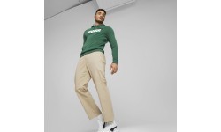 Puma Men's Sweatshirt Ess+ 2 Col Big Logo Green 586765 37