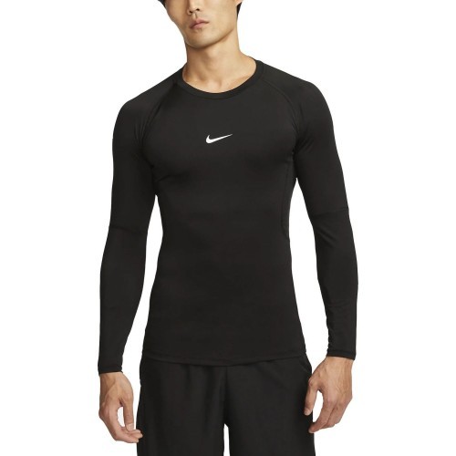 Мужская футболка Nike Pro Dri-FIT Tight Top LS, чёрная FB7919 010