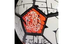 Футбольный мяч Adidas Messi Club, оранжево-белый HE3814