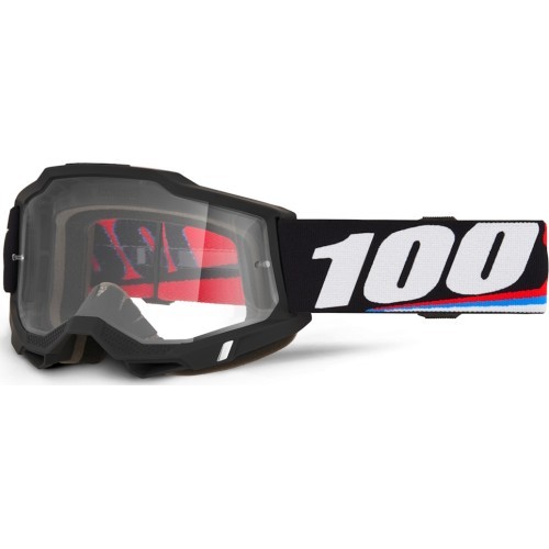 Motocross Goggles 100% Accuri 2 - Magnus black, clear plexi