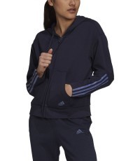 Женская толстовка Adidas W DK FZ Hoodie, синяя H07805