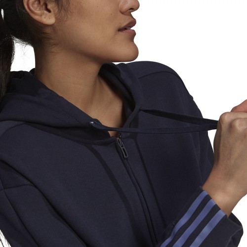 Adidas W DK FZ Hoodie sieviešu džemperis, zils H07805