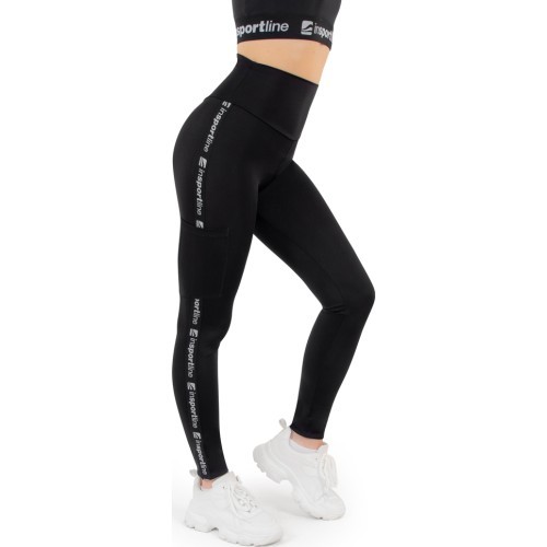 Sieviešu legingi inSPORTline Highwaist - Melna