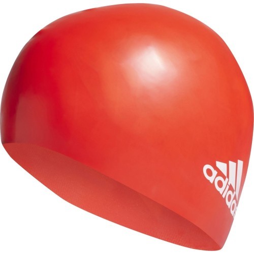 Шапочка для плавания Adidas Sil 3S Cap Y красная HE5081