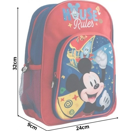 Disney Kids Backpack House Rules Red 21412201 45