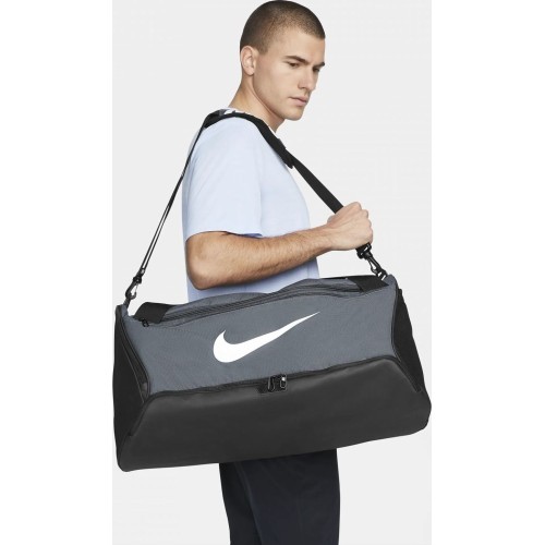 Спортивная сумка Nike Brasilia M Duff 9.5 - 60 л, серая DH7710 068