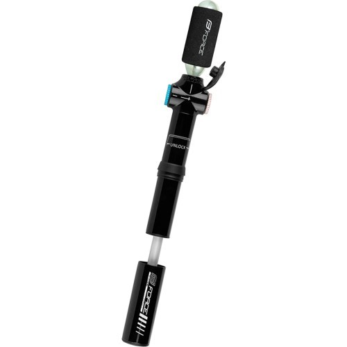 CO2 and Hand Pump FORCE T-COMB CO2, 120 PSI / 8 bar, FV (black)