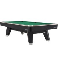 Billiard Table, Pool, Mr-Sung ACURRA by Rasson, 9 ft., matt-black (Strong Black), Simonis 760 gelbgrün