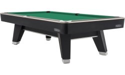 Бильярдный стол Pool Mr-Sung ACURRA by Rasson, 9 ft, матовый черный (Strong Black), Simonis 760 gelbgrün