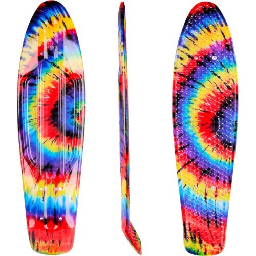Penny Board Deck WORKER Ecidy 22.5*6" - Радужный вихрь