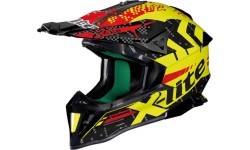 Motokrosa ķivere X-Lite X-502 Nac-Nac LED, dzeltena - Melns/dzeltens