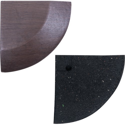Corner Piece for Luxteko Waffle Floor Mats 2 cm – 1 Pc. - Wood